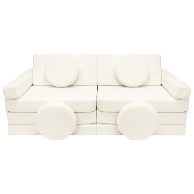 Sofá modular multifuncional para niños de bloques de espuma forma coche Sofá modular multifuncional para niños de bloques de espuma forma coche